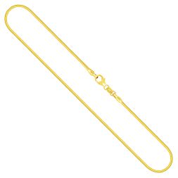Goldkette als Tondakette in Gelbgold 333 / 8K, 100 cm lang, 1,5 mm breit, Gewicht ca. 18.8 g.