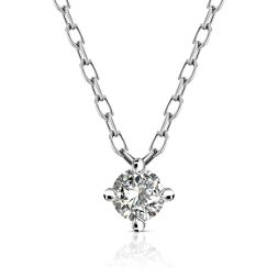 Diamantanhänger in 0,07 Karat, Weißgold 750 /18 Karat mit einer 750ger Goldkette in 42 cm