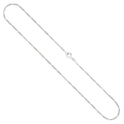 Goldkette als Singapurkette in Weißgold 585 / 14K, 80 cm lang, 1,4 mm breit, Gewicht ca. 3.4 g.