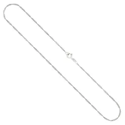 Goldkette als Singapurkette in Weißgold 585 / 14K, 34 cm lang, 1,4 mm breit, Gewicht ca. 1.4 g.