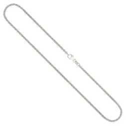 Goldkette als Ankerkette rund Weißgold 585 / 14K, 50 cm lang, 2,4 mm breit, Gewicht ca. 9.3 g.