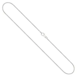 Goldkette als Schlangenkette diamantiert in Weißgold 585 / 14K, 70 cm lang, 1,2 mm breit, Gewicht ca. 10.9 g.