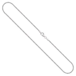Goldkette als Zopfkette in Weißgold 585 / 14K, 100 cm lang, 1,7 mm breit, Gewicht ca. 12.2 g.