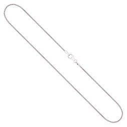 Goldkette als Bingokette in Weißgold 585 / 14K, 50 cm lang, 1,3 mm breit, Gewicht ca. 5.3 g.