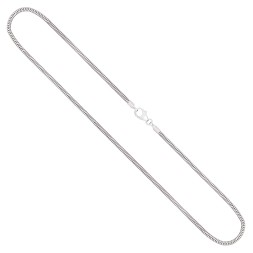 Goldkette als Schlangenkette in Weißgold 750 / 18K, 60 cm lang, 1,9 mm breit, Gewicht ca. 13 g.