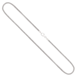 Goldkette als Schlangenkette in Weißgold 585 / 14K, 36 cm lang, 1,9 mm breit, Gewicht ca. 7 g.