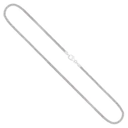 Goldkette als Schlangenkette in Weißgold 585 / 14K, 100 cm lang, 1,9 mm breit, Gewicht ca. 20.6 g.