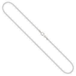 Goldkette als Tondakette in Weißgold 585 / 14K, 50 cm lang, 1,5 mm breit, Gewicht ca. 11.1 g.