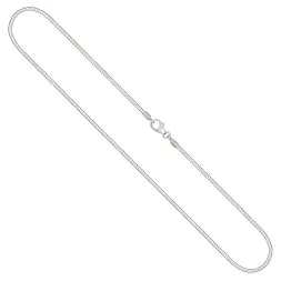 Goldkette als Tondakette in Weißgold 333 / 8K, 50 cm lang, 1,5 mm breit, Gewicht ca. 9 g.