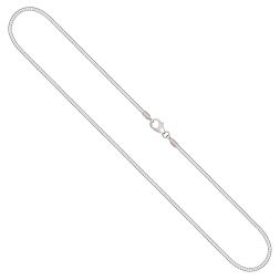 Goldkette als Tondakette in Weißgold 333 / 8K, 85 cm lang, 1,5 mm breit, Gewicht ca. 15.3 g.