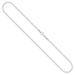 Goldkette als Tondakette in Weißgold 585 / 14K, 55 cm lang, 1,5 mm breit, Gewicht ca. 12.2 g.