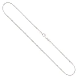 Goldkette als Tondakette in Weißgold 333 / 8K, 42 cm lang, 1,2 mm breit, Gewicht ca. 5 g.