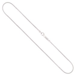 Goldkette als Tondakette in Weißgold 585 / 14K, 55 cm lang, 1,2 mm breit, Gewicht ca. 8.6 g.