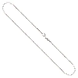 Goldkette als Tondakette in Weißgold 585 / 14K, 42 cm lang, 1,5 mm breit, Gewicht ca. 9.3 g.