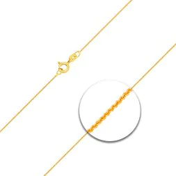 Ankerkette flach Gelbgold