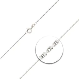 Ankerkette diamantiert Weißgold 