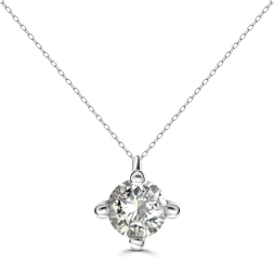Diamant Anhänger 4-er Krappe in 585ger Weißgold mit Diamant 0,05K bis 0,2 Karat