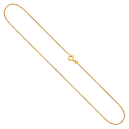 Goldkette als Tondakette in Gelbgold 585 / 14K, 42 cm lang, 0,8 mm breit, Gewicht ca. 2.7 g.