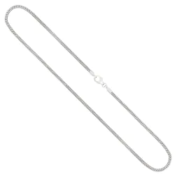 Goldkette als Schlangenkette in Weißgold 585 / 14K, 100 cm lang, 1,9 mm breit, Gewicht ca. 20.6 g.