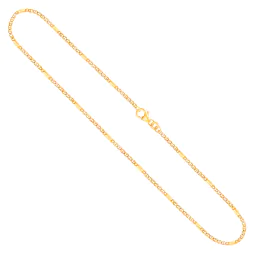 Goldkette als Panzerstegkette in Gelbgold 333 / 8K, 55 cm lang, 1,9 mm breit, Gewicht ca. 3.9 g.