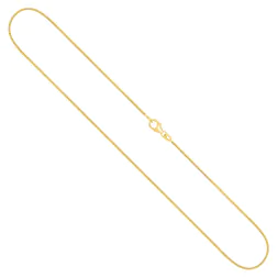 Goldkette als Schlangenkette in Gelbgold 333 / 8K, 34 cm lang, 0,9 mm breit, Gewicht ca. 2.4 g.