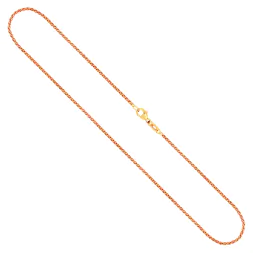 Goldkette als Zopfkette in Gelbgold 375 / 9K, 70 cm lang, 1,7 mm breit, Gewicht ca. 6.4 g.