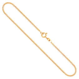 Goldkette als Panzerkette flach in Gelbgold 333 / 8K, 85 cm lang, 1,7 mm breit, Gewicht ca. 6.9 g.