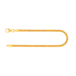 Armband als Zopfkette in Gelbgold 333 / 8 K, 18 cm lang, 2,5mm breit, Gewicht ca. 3.9 g.
