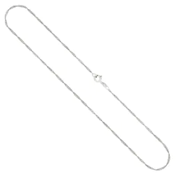 Goldkette als Singapurkette in Weißgold 585 / 14K, 45 cm lang, 1,4 mm breit, Gewicht ca. 1.9 g.