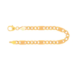 Armband als Fantasiekette in Gelbgold 333 / 8 Karat, 24 cm lang, 5.2 mm breit, Gewicht ca. 5,3 g.