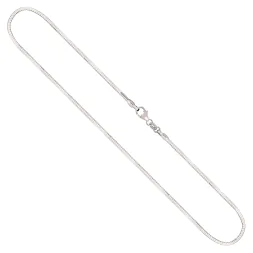 Goldkette als Tondakette in Weißgold 585 / 14K, 95 cm lang, 1,5 mm breit, Gewicht ca. 21.1 g.