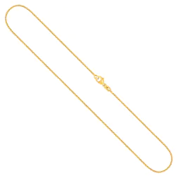 Goldkette als Bingokette in Gelbgold 585 / 14K, 65 cm lang, 1,1 mm breit, Gewicht ca. 5.2 g.
