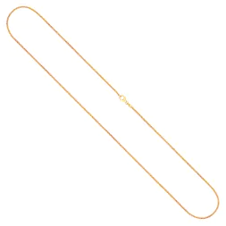 Goldkette als Ankerkette flach in Gelbgold 375 / 9K, 45 cm lang, 1.2 mm breit, Gewicht ca. 1.8 g.