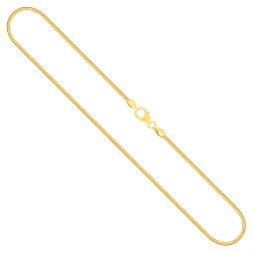 Goldkette als Tondakette in Gelbgold 585 / 14K, 50 cm lang, 1,5 mm breit, Gewicht ca. 11.1 g.