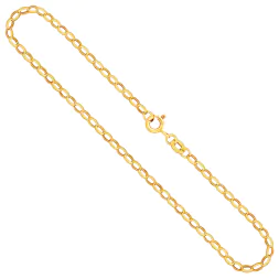 Goldkette als Erbskette in Gelbgold 585 / 14K, 85 cm lang, 2,5 mm breit, Gewicht ca. 16.1 g.