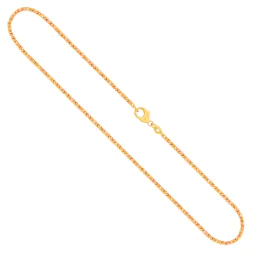 Goldkette als Königskette in Gelbgold 585 / 14K, 45 cm lang, 1,8 mm breit, Gewicht ca. 10.6 g.
