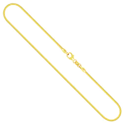 Goldkette als Tondakette in Gelbgold 333 / 8K, 45 cm lang, 1,5 mm breit, Gewicht ca. 8.5 g.