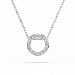 0,09 Karat Diamant Anhänger Weißgold 585 (14K) mit Goldkette für Damen