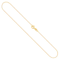 Goldkette als Venezianerkette in Gelbgold 333 / 8 Karat, 60 cm lang, 0.9 mm breit, Gewicht ca. 3.1