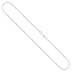 Goldkette als Tondakette in Weißgold 333 / 8K, 42 cm lang, 1,2 mm breit, Gewicht ca. 5 g.