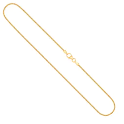 Goldkette als Tondakette in Gelbgold 585 / 14K, 36 cm lang, 1,4 mm breit, Gewicht ca. 4.6 g.