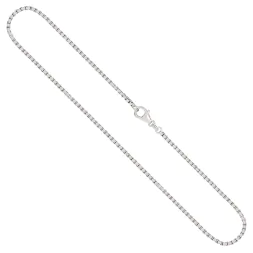 Goldkette als Venezianerkette in Weißgold 585 / 14K, 40 cm lang, 1,8 mm breit, Gewicht ca. 10.2 g.