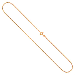 Goldkette als Ankerkette diamantiert in Gelbgold 585 / 14K, 55 cm lang, 1,7 mm breit, Gewicht ca. 5.2 g.