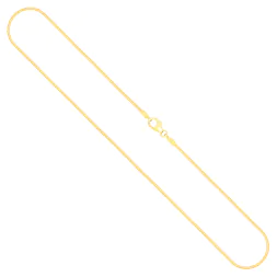 Goldkette als Tondakette in Gelbgold 585 / 14K, 80 cm lang, 1 mm breit, Gewicht ca. 6.9 g.