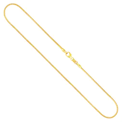 Goldkette als Tondakette in Gelbgold 585 / 14K, 100 cm lang, 1,2 mm breit, Gewicht ca. 14.3 g.