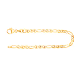 Armband als Panzerstegkette in Gelbgold 333 / 8 K, 22 cm lang, 2,5mm breit, Gewicht ca. 2.1 g.