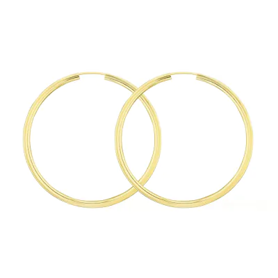 Goldene Creolen, Gelbgold in 2.5 mm