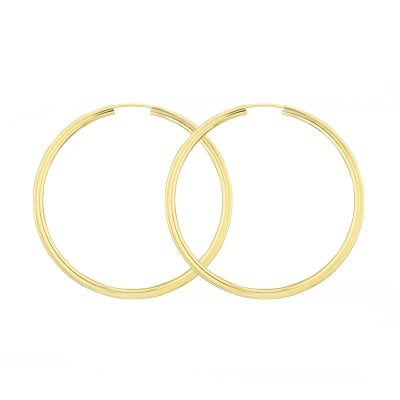 Goldene Creolen, Gelbgold in 2.5 mm