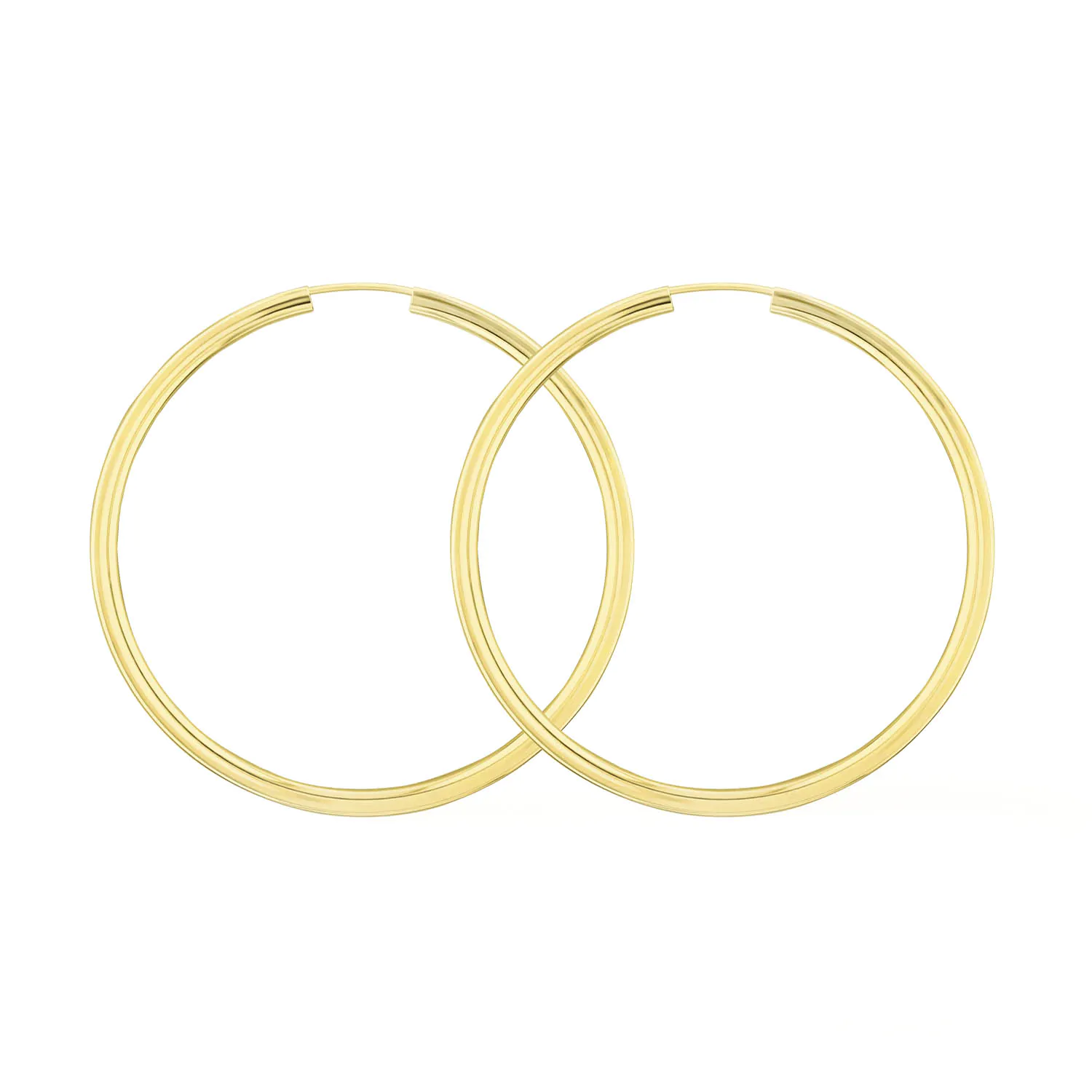 Goldene Creolen, Gelbgold in 2.5 mm